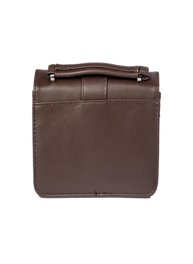 Heartbeat Crossbody Sling Bag for Women | Stylish crossbody sling-bag for girls/women (Coffee Brown) - Image 3